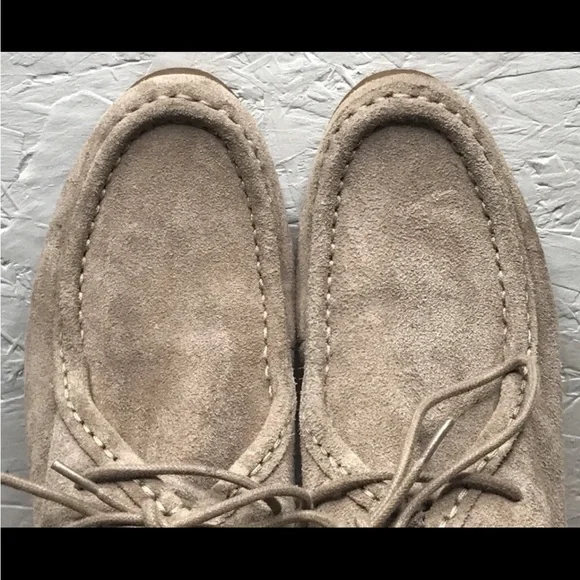 Lauren Ralph Lauren Denver Women's Chukka Tan Brown Suede Leather Wedge Size 9B - Picture 6 of 16